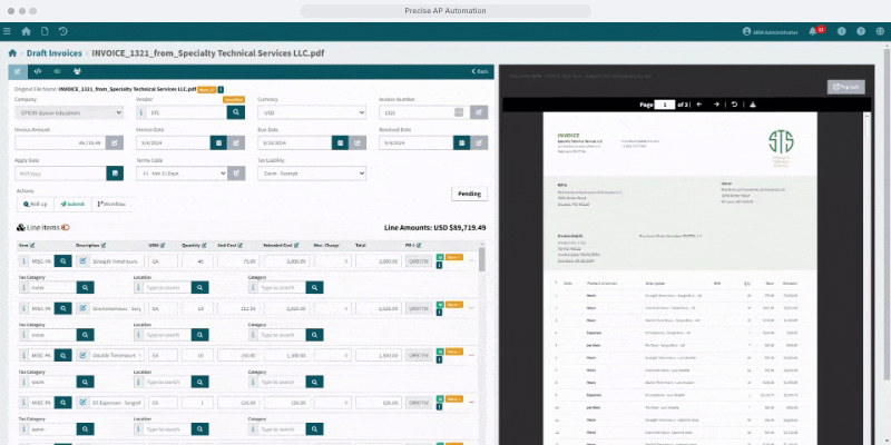 Precise AP Automation - Smart Invoice Capture